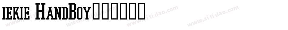 iekie HandBoy字体转换